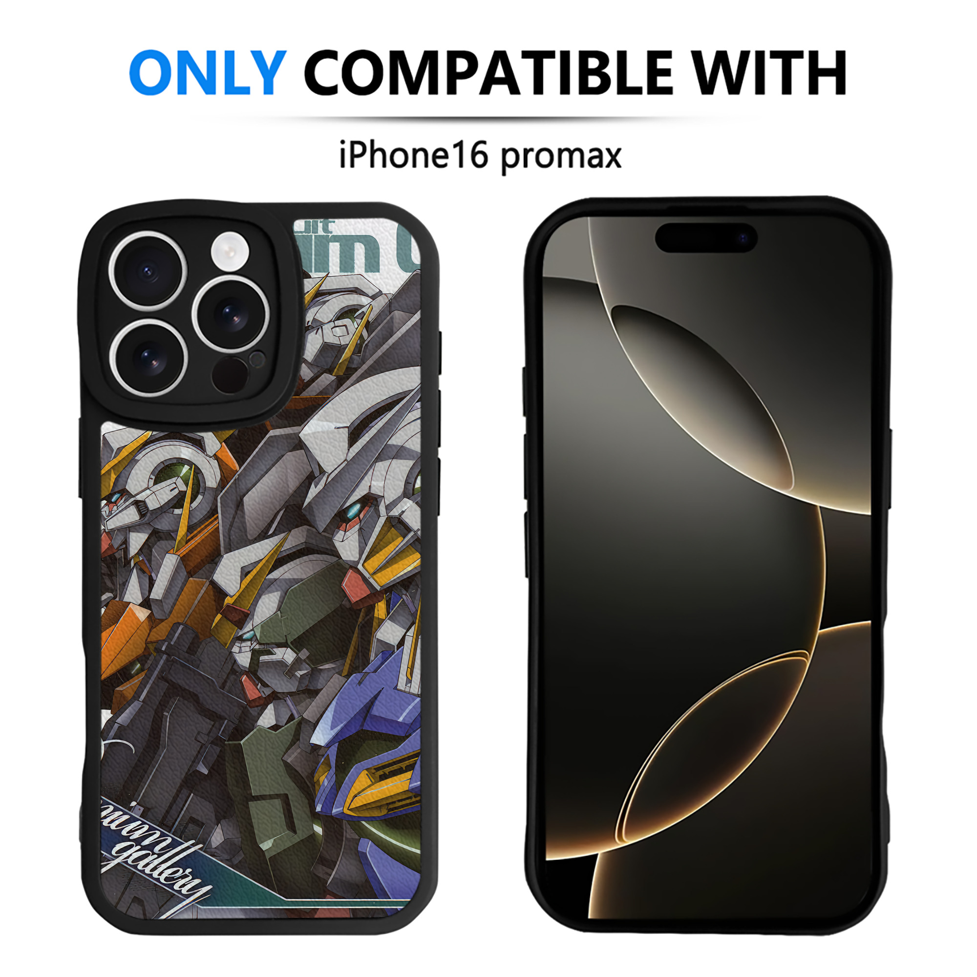 （画像用） 機動戦士ガンダム Mobile Suit Gundam 【iPhone 16シリーズ対応】シリコンスマホケース（レザー調） 材質：シリコン